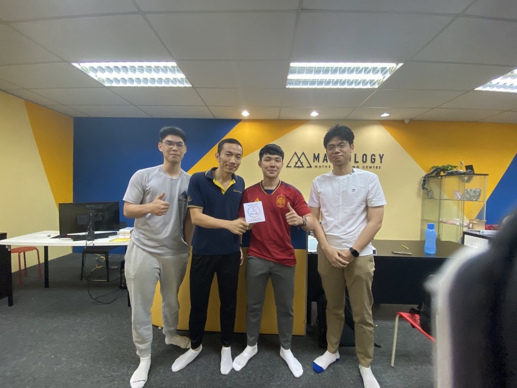 TapToShare card handover at a tuition centre